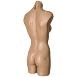 MN-179BODY Female Plastic Armless Round Body Torso Mannequin