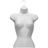 MN-184 Female Upper Torso Heavy Duty Injection Mold Hanging Form - DisplayImporter