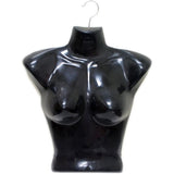 MN-186 Economy Female Upper Torso T-Shirt Injection Mold Hanging Form - DisplayImporter