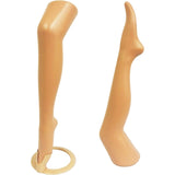 MN-189 Plastic Women's Female Thigh-High Hosiery Leg 28" w/ Optional Toe Cap Stand