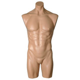 MN-193BODY Male Plastic Armless Round Body Torso Mannequin