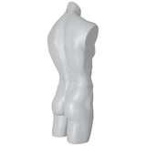 MN-193BODY Male Plastic Armless Round Body Torso Mannequin