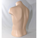MN-194 Male Plastic Armless Round Body Upper Half Torso Mannequin