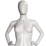 MN-243 Plastic Female Full Body Egghead Mannequin with Removable Head - DisplayImporter