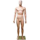 MN-245 Plastic Male Full Body Mannequin with Removable Abstract Head - DisplayImporter