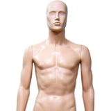 MN-245 Plastic Male Full Body Mannequin with Removable Abstract Head - DisplayImporter