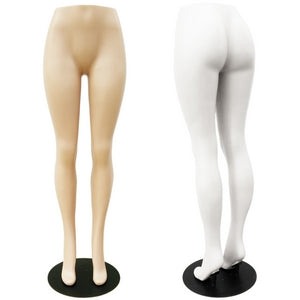 MN-276 Brazilian Plastic Lower Torso Pants Mannequin Form with Metal Base - DisplayImporter