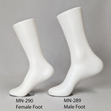 MN-289 Male Calf High Magnetic Upright Foot Sock Display with Metal Plate 13.5" - DisplayImporter