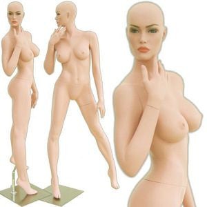 MN-313 Sexy and Curvy Voluptuous Female Mannequin (Angelina) with Free Wig - DisplayImporter