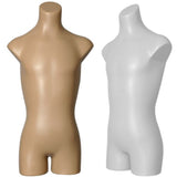 MN-362BODY Child Plastic Preteen Armless Round Body Torso Mannequin (Sizes 10-12 Large)