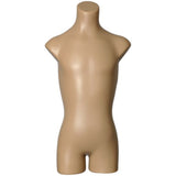 MN-362 Child Plastic Preteen Armless Torso Mannequin Dress Form (Sizes 10-12 Large) - DisplayImporter