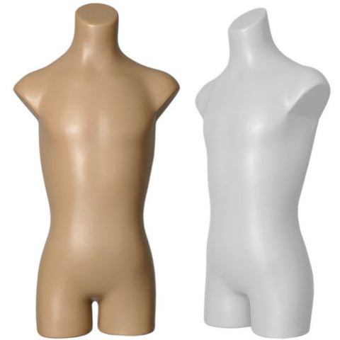MN-179 Female Plastic Armless Round Body Torso Mannequin Dress