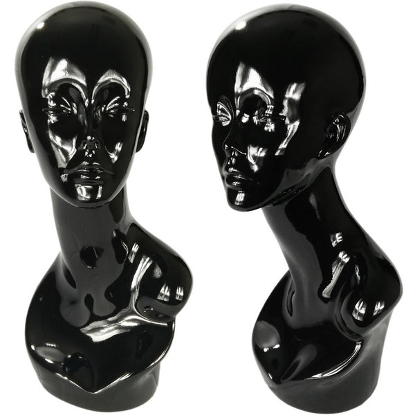 MN-376 Glossy Abstract Female Egghead Mannequin Head Display - DisplayImporter