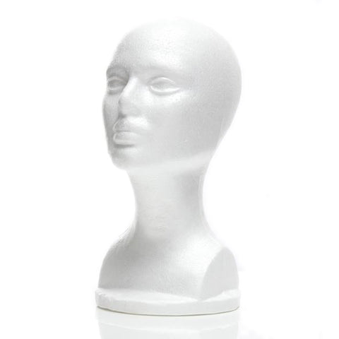 MN-434LTP Female Styrofoam Mannequin Head Bust (LESS THAN PERFECT