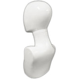 MN-438 Glossy Female Abstract Egghead Mannequin Head Form w/ Swivel Neck - DisplayImporter