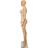 MN-445A Plastic Busty Female Full Body Mannequin with Removable Realistic Head - DisplayImporter