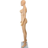 MN-445 Plastic Busty Female Full Body Mannequin with Removable Egghead - DisplayImporter