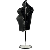 MN-446 Female Half Body T-Shirt Torso Mannequin Form w/ Adjustable Stand - DisplayImporter