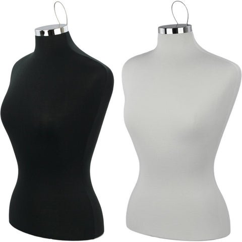 Female 3/4 Mannequin Torso with Half Leg & Shoulders: White – Mannequin  Madness