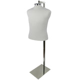 MN-449 Pinnable Male Dress Form Mannequin with Hanging Wire Loop - DisplayImporter