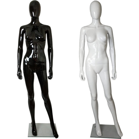 MN-243 Plastic Female Full Body Egghead Mannequin with Removable Head