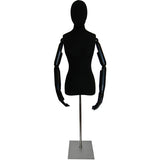 MN-602 Female Egghead Dress Form with Articulate Arms - DisplayImporter