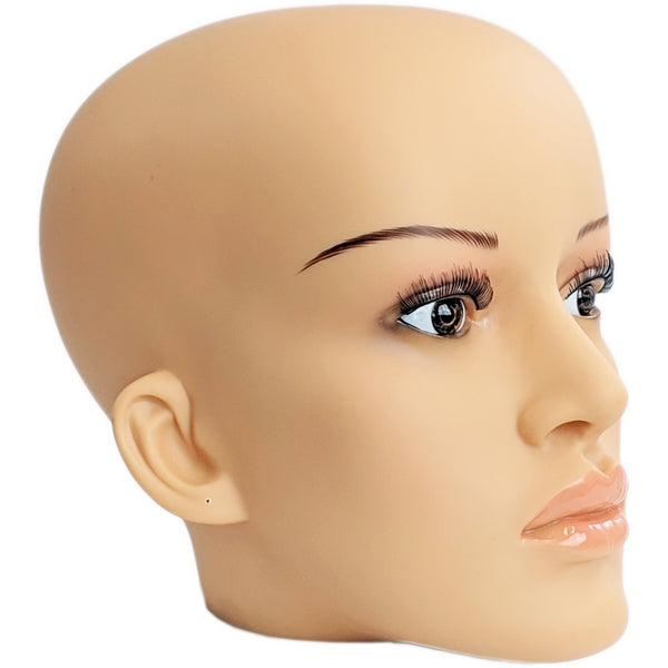 MN-C2 Plastic Female Realistic Head Attachment for Mannequins/Forms - DisplayImporter