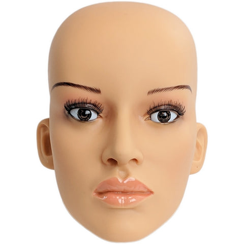 MN-C2 Plastic Female Realistic Head Attachment for Mannequins
