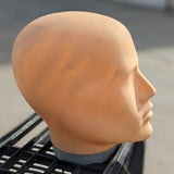 MN-E2LTP Fleshtone Plastic Male Abstract Head Attachment for Mannequins/Forms (LESS THAN PERFECT, FINAL SALE)