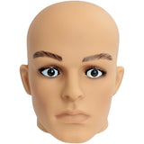 MN-G2 Plastic Male Realistic Head Attachment for Mannequins/Forms - DisplayImporter