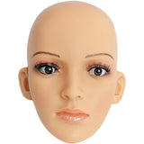 MN-SH Plastic Female Realistic Head Attachment for Mannequins/Forms, has Pierced Ears - DisplayImporter