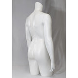 MN-SW576 Female 3/4 Upper Body Torso Mannequin Form with Arms, Right Leg Out (Base Ready)