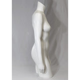 MN-SW576 Female 3/4 Upper Body Torso Mannequin Form with Arms, Right Leg Out (Base Ready)