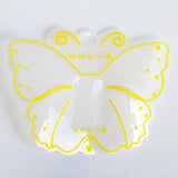 PG-013LTP 100 pcs Colorful Butterfly Plastic Jewelry Display Cards (LESS THAN PERFECT, FINAL SALE) - DisplayImporter
