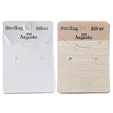 PG-070 100 pcs Sterling Silver Argento Embossed Earring Pendant Jewelry Cards, WITH BAGS