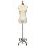 PMP-601A Industry Grade Pinnable Ladies Female Dress Form with Collapsible Shoulders (Pole in Middle or Side) - DisplayImporter