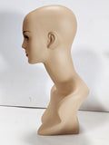 MN-411LTP #B Female Mannequin Head Form with Stylish Neck And Shoulder (LESS THAN PERFECT, FINAL SALE)