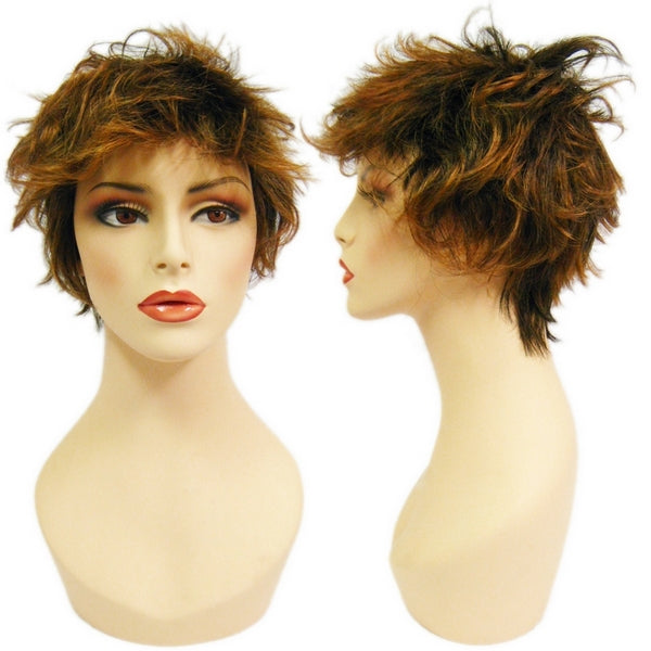 WG-054 Highlights Shaggy Brunette Winona Female Wig - DisplayImporter