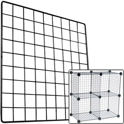 AF-033 Heavy Weight Grid Wire Storage Cube Panel - DisplayImporter