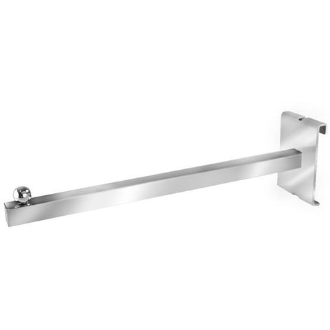 AF-055 12" Square Tubing Straight Arm Gridwall Bracket - DisplayImporter