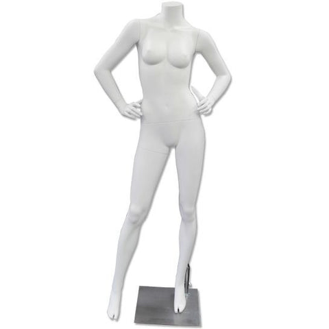 Female Glossy White Full Body Mannequin Pose 1