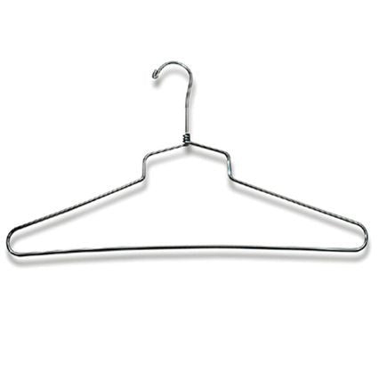 AF-H9106 16" Chrome Shirt & Dress Hanger - Pack of 100 - DisplayImporter