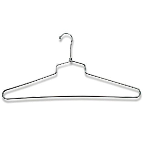 AF-H915 18" Chrome Shirt & Dress Hanger - Pack of 100 - DisplayImporter