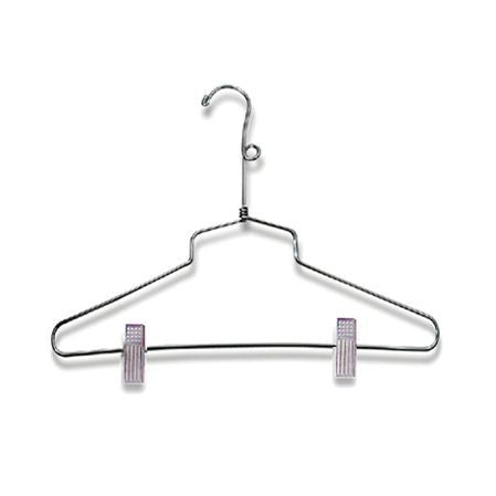 AF-H920SB4 14" Chrome Suit Hangers with Clips and Loop - Pack of 100 - DisplayImporter