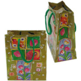 BG-036 Garden Flowers Rope Tote Party Favor Gift Bags - 5.4" x 4.4" - DisplayImporter