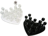 DS-118 Heart Shape Stacked 15 Peg Ring Jewelry Display Board - DisplayImporter