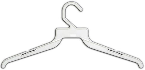 International Hanger Clear Plastic Bra / Panty Hanger (10 X 7/16