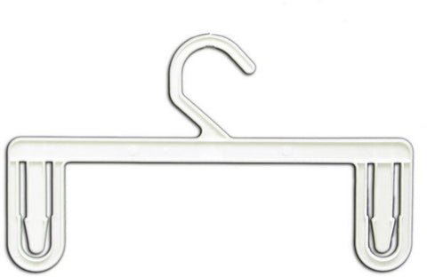 HG-041 11" Cream White Plastic Panties and Lingerie Clothes Hangers - Pack of 250 - DisplayImporter