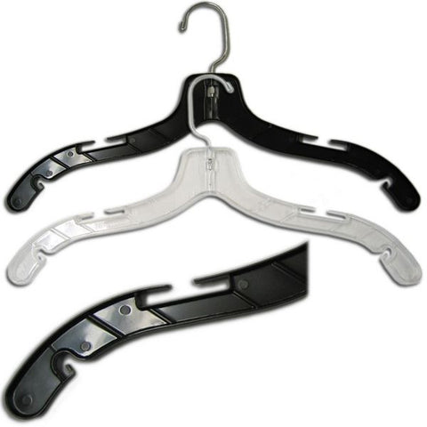 Only Hangers Black 17 Unbreakable Top Hanger [ Bundle of 25 ]