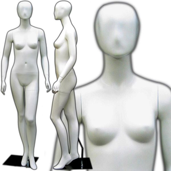 MN-144 Egghead Female Mannequin with Abstract Face - DisplayImporter